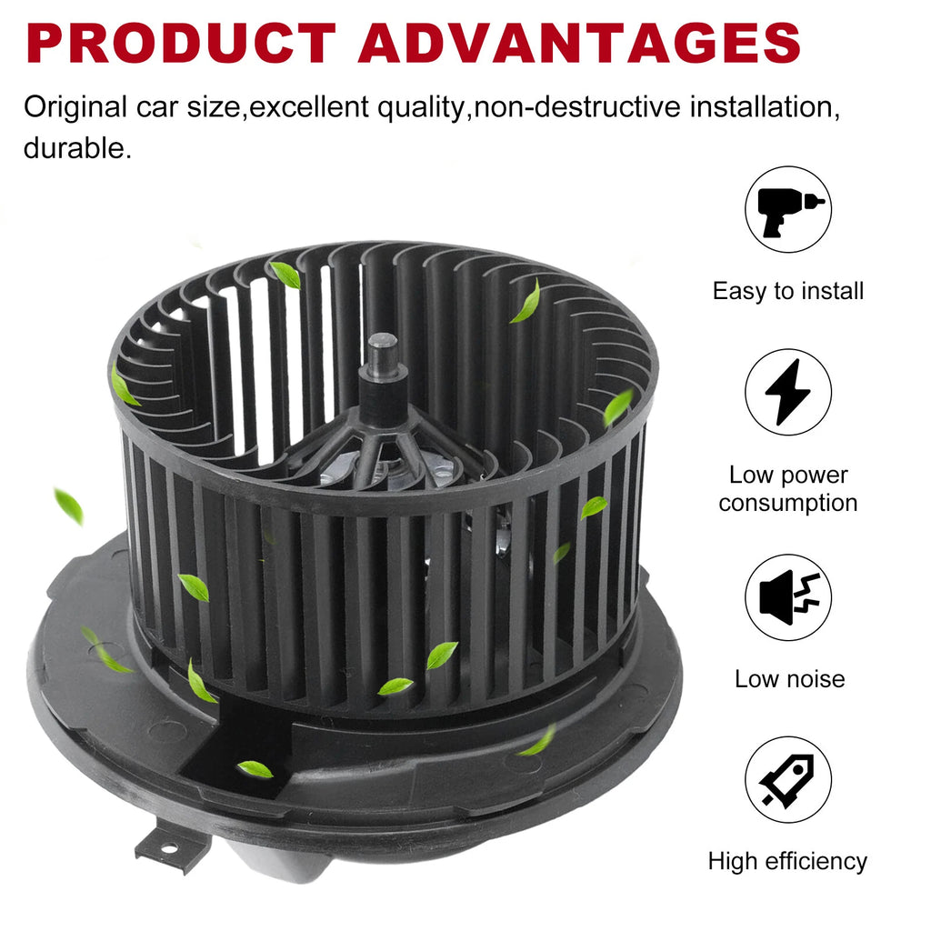 A/C Blower Motor for Audi A3 / Volkswagen CC Eos GTI Jetta Rabbit Tiguan (2006–2019)