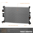 Aluminum Core Cooling Radiator DPI-13624 for Ford Focus 2.3T (2016–2018)
