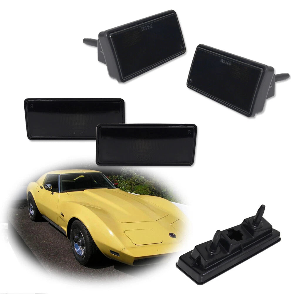 Fender Side Marker Parking Light Housings for Chevy Corvette C3 (1974–1979)