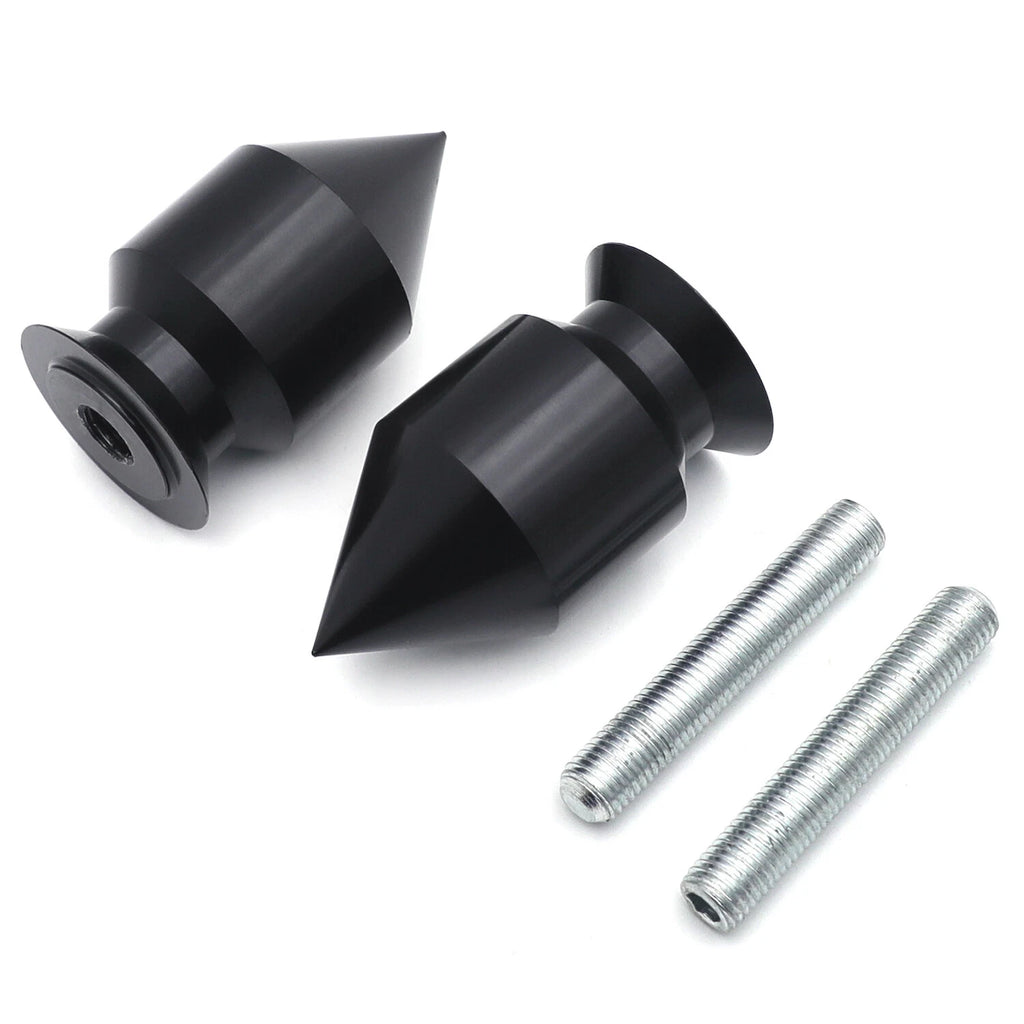 Black Spike Swingarm Spool 10mm for Kawasaki ER-6N (2009–2010) Ninja 250R (2008–2011)