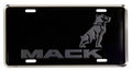 Mack Trucks Bulldog Aluminum Novelty License Plate (Black & Gray)