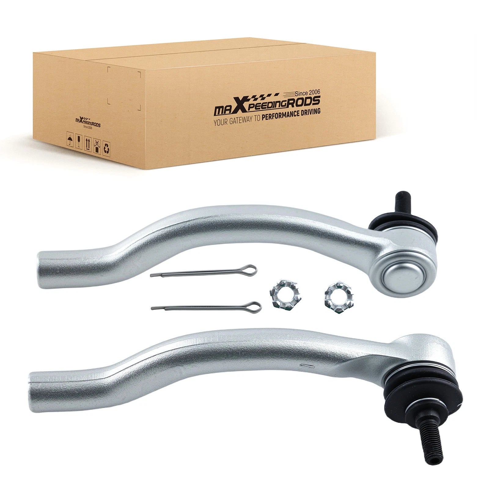 Pair Outer Tie Rods for Honda Accord (2003–2007) & Acura TSX (2004–2008)