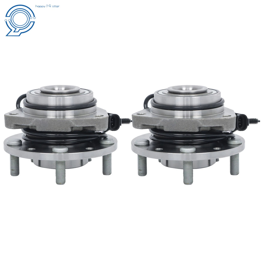 Pair Front Wheel Hub & Bearing for Chevy Blazer S10 GMC Jimmy (1997-2005)