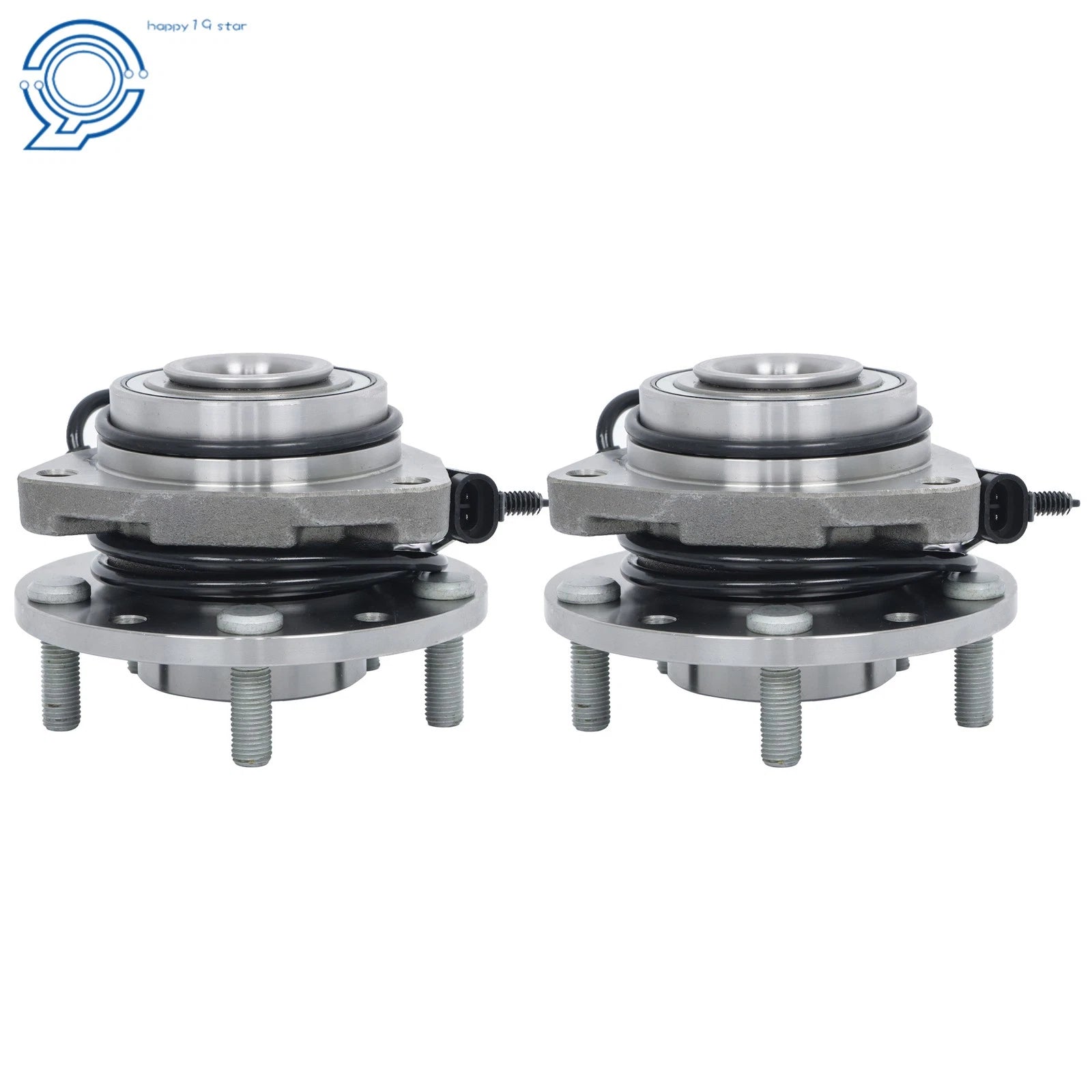 Pair Front Wheel Hub & Bearing for Chevy Blazer S10 GMC Jimmy (1997-2005)