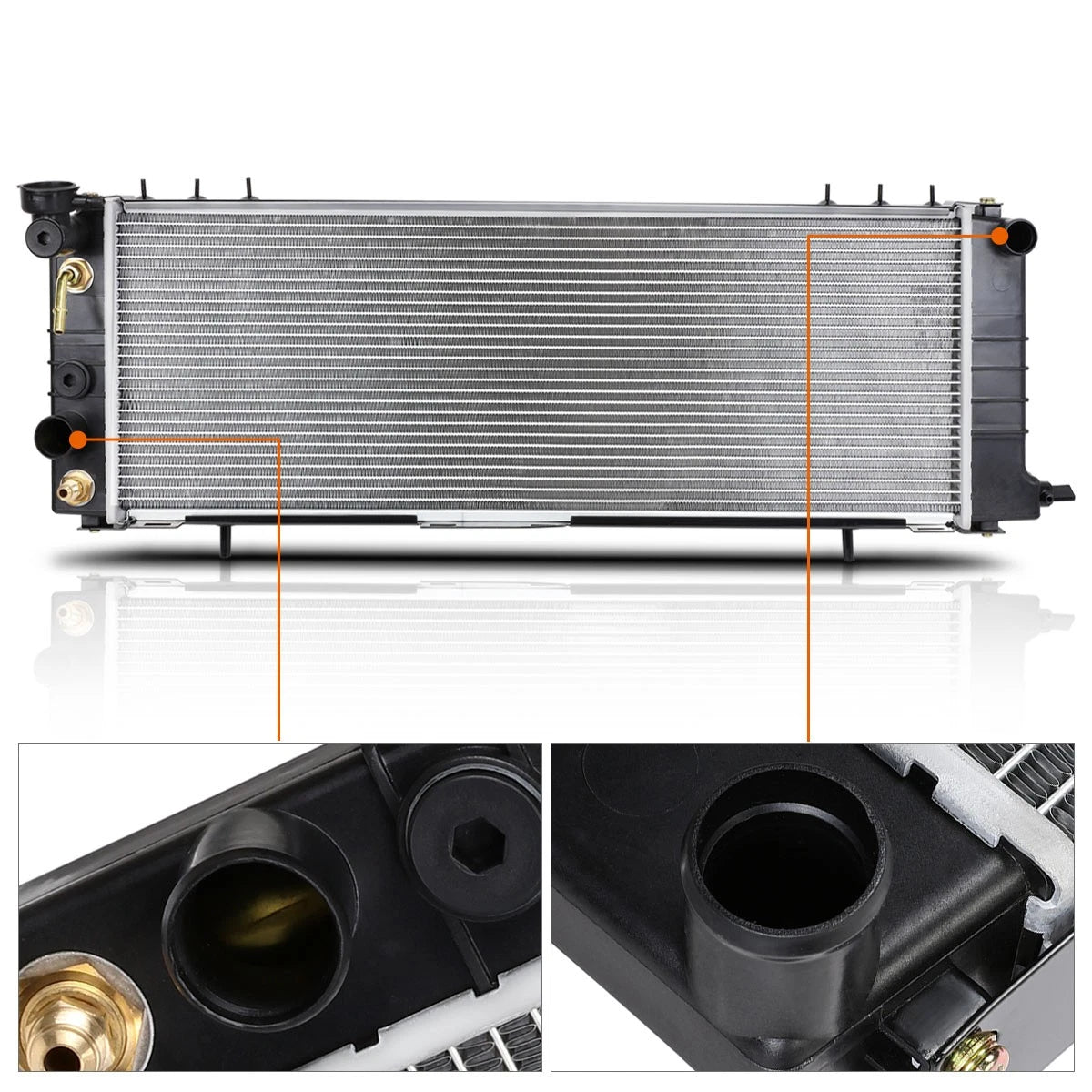Full Aluminum Radiator for Jeep Cherokee/Comanche (1991–2001) DPI-1193