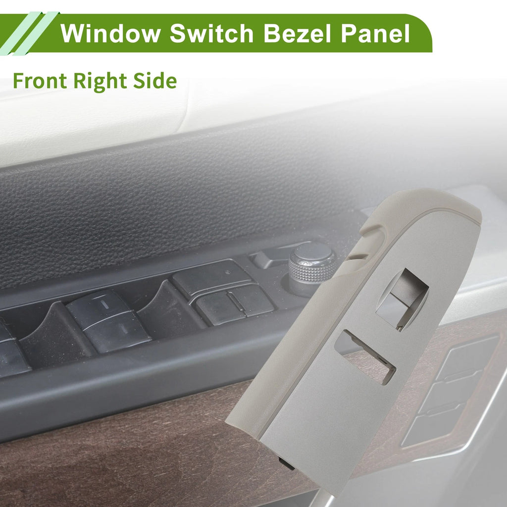 Front Right Side Window Switch Bezel Cover for Chevy Silverado 1500 (2007–2018) No. 20922525