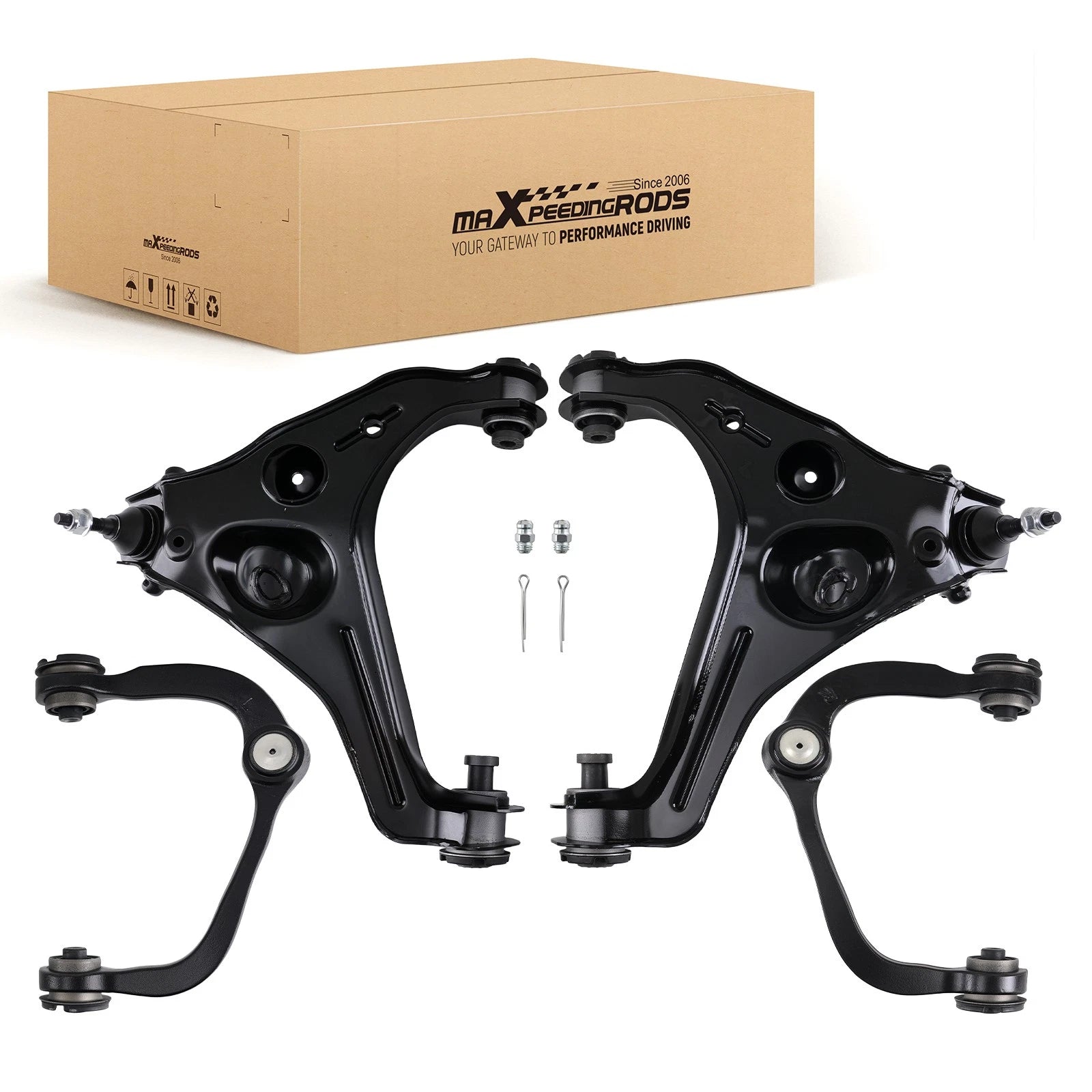 Set of 4 Front Upper Lower Control Arms Ball Joints for Ford F-150 Expedition (2009–2013)