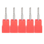 Set of 5 Carbide End Mills 3/8" LOC for Various Models