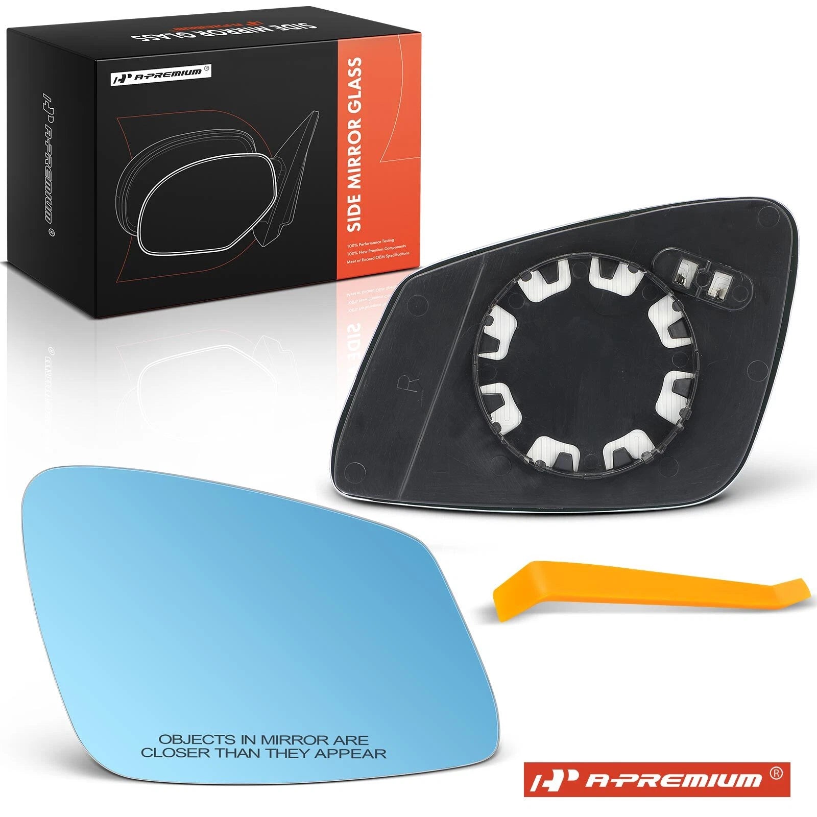 Heated Blue Mirror Glass for BMW 528i xDrive F10, 535d F02, 750Li (2011–2017)