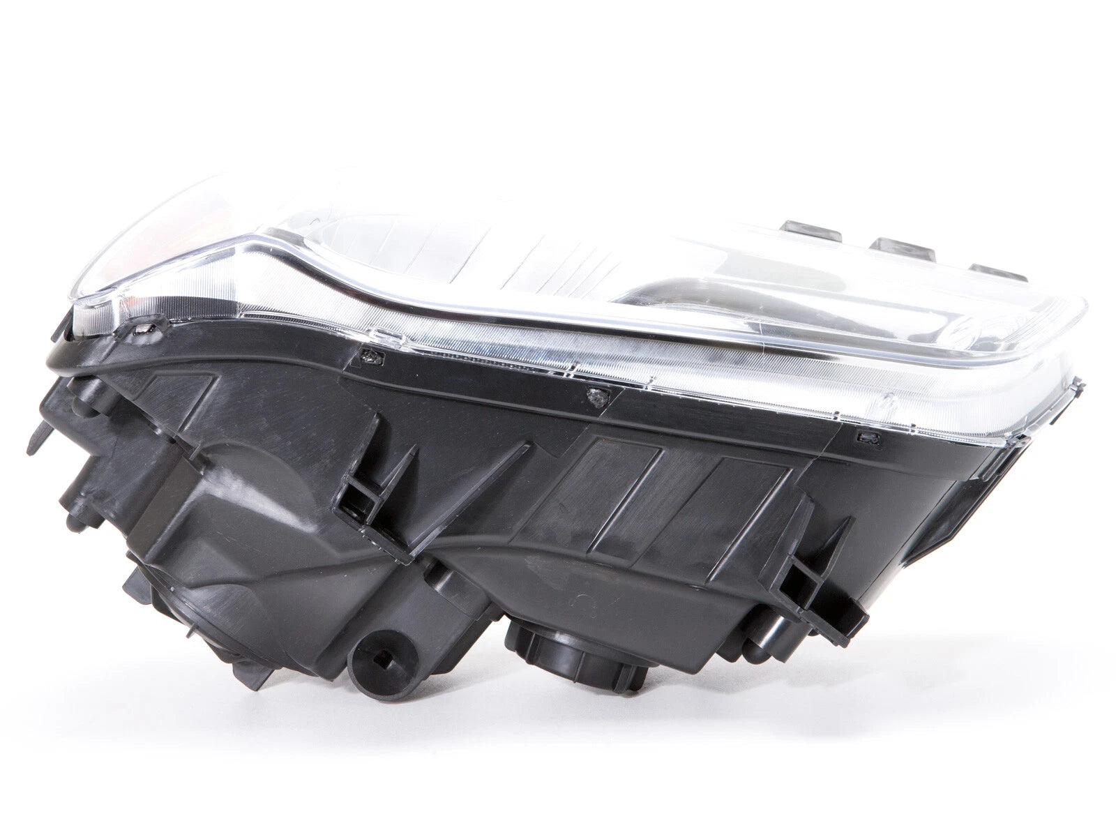 Halogen Headlight for Chrysler 300 (2011–2014) w/ Bulb Chrome Bezel, Right