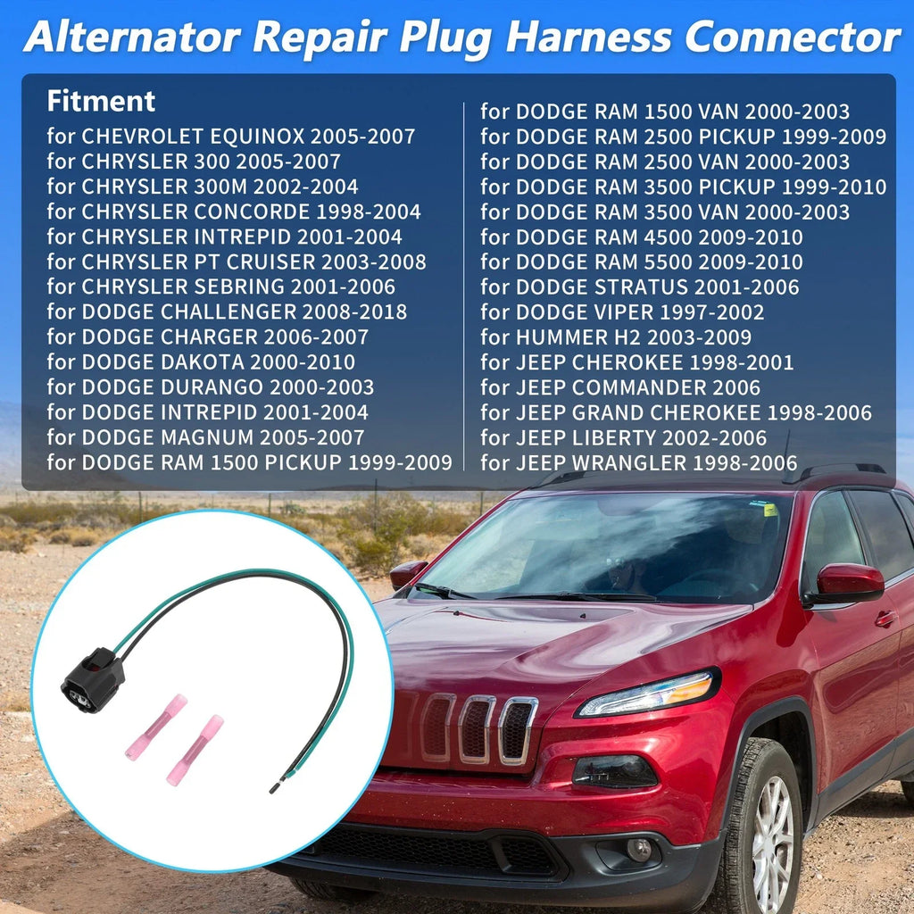 Alternator Repair Plug Harness Connector for Chevy & Chrysler (2010-2015)