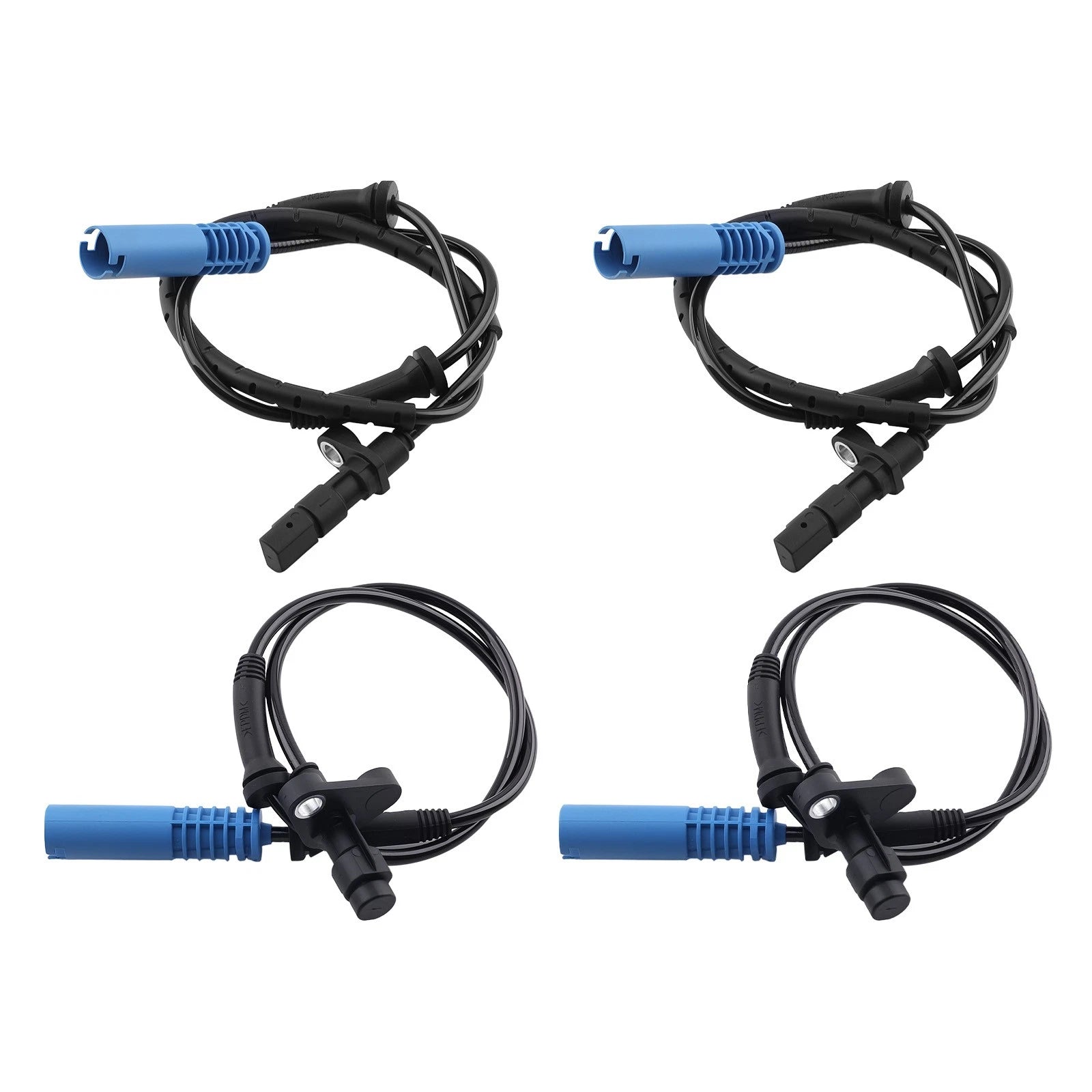 Set of 4 ABS Wheel Speed Sensors for BMW 525i 528i 530i 540i M5 (2001–2007)