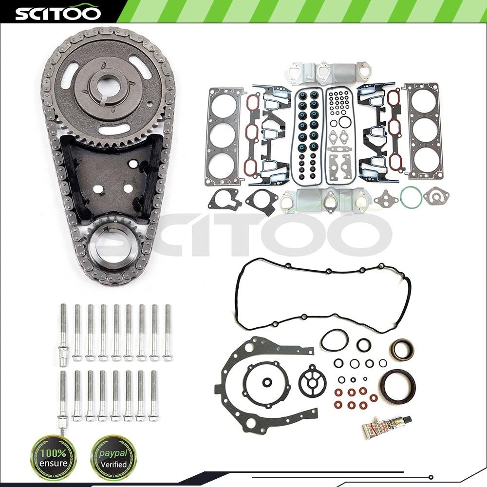 Full Gasket Bolts Set & Timing Chain Set for Pontiac Montana (2000–2005)