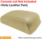 Leather Console Lid Armrest Cover for Nissan Maxima (1997–1999) Beige