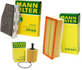 Mann Oil Air Carbon Cabin Filter Kit for Audi A3 VW Beetle Golf Jetta (TDI Diesel)