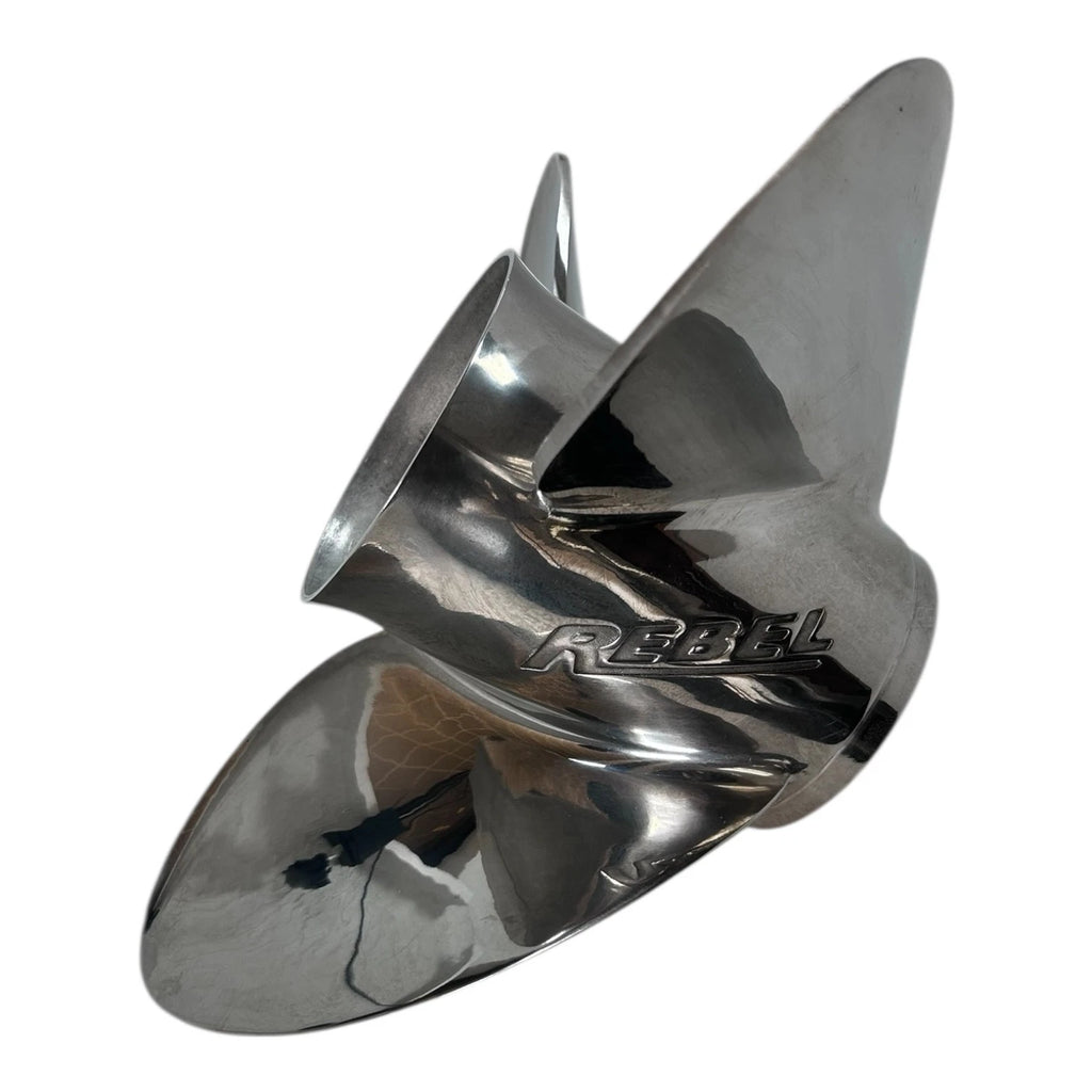 3X 15 1/4 x 19P Stainless Steel Rebel Propeller for Evinrude Johnson (LH)