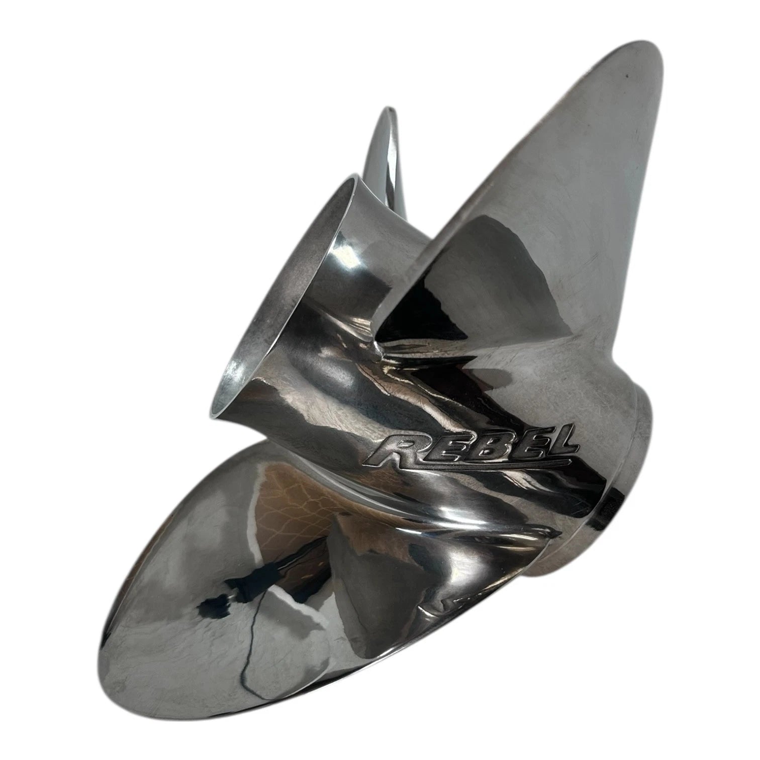 3X 15 1/4 x 19P Stainless Steel Rebel Propeller for Evinrude Johnson (LH)