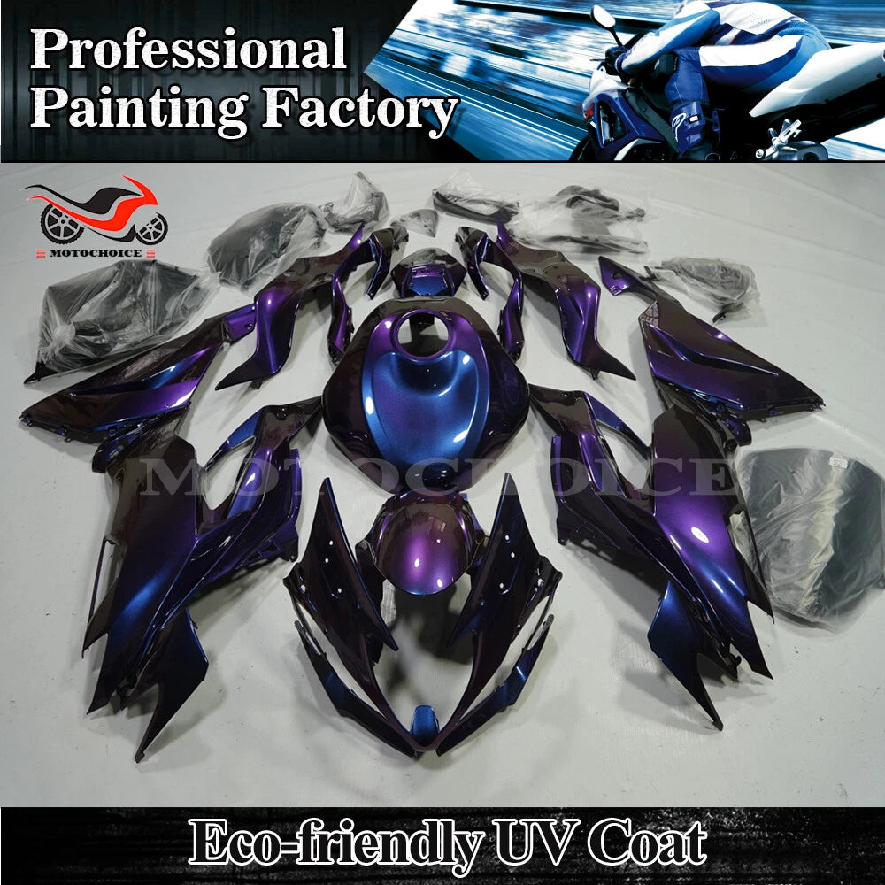 Fairing Kit + Tank for Kawasaki Ninja ZX6R (2019–2023) - Chameleon Blue Purple