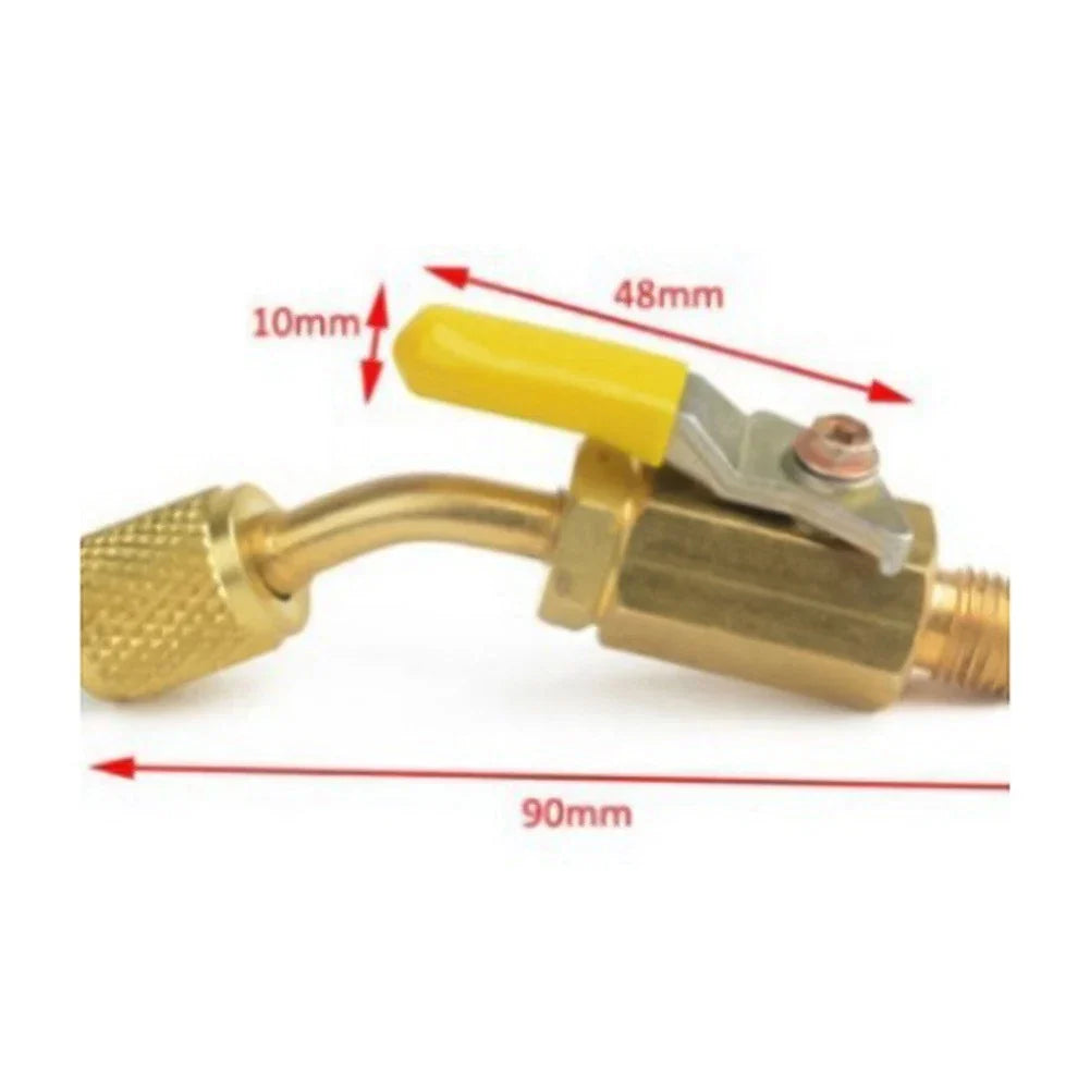 Valve Adapter LeftHand Ball Valve, 14-Inch Female Flare for A2L R32 R454B
