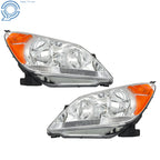 Set of 2 Chrome Halogen Front Headlights for Honda Odyssey (2005-2010)