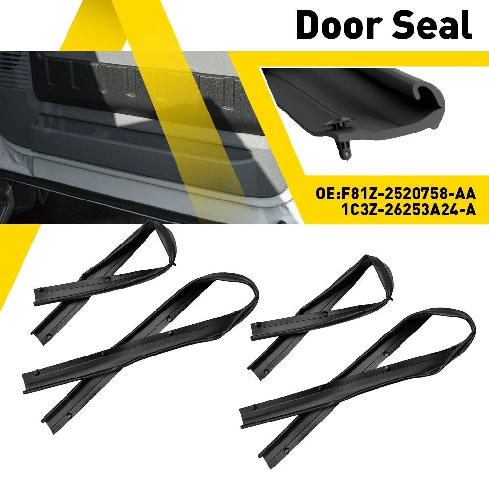 Set of 2 Front & Rear Lower Door Weather Strip Seal Kits for Ford F250 F350 F450