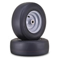 2X Lawn Mower Tire 13X5-6 with 3/4" Bushing & 3" Center Hub (Silver)