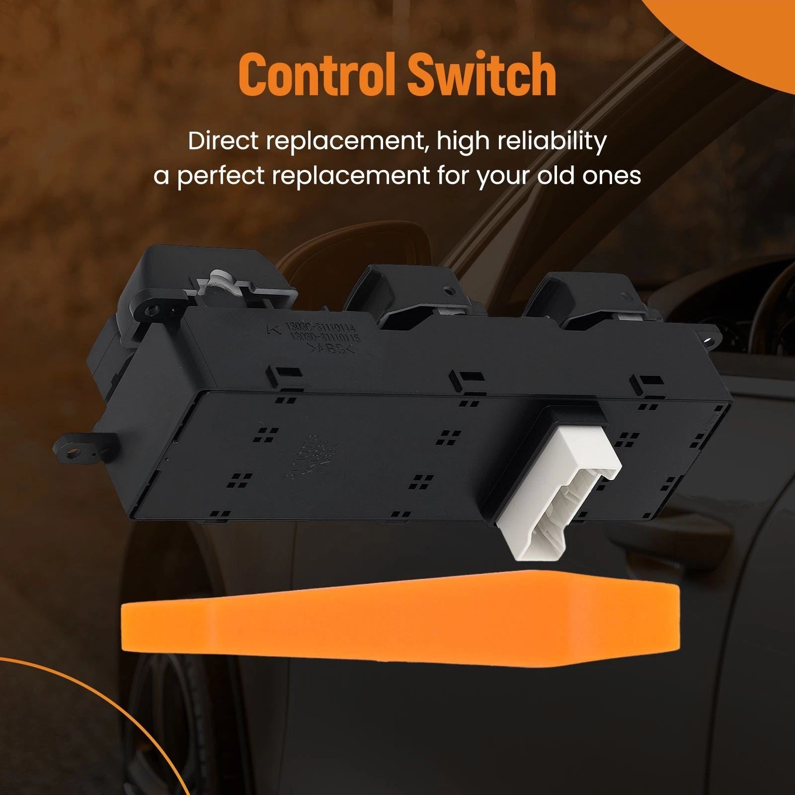Front Driver Left Door Power Window Switch for Kia Rio (2012–2017) 935701W157