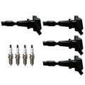 Set of 4 Ignition Coils & Iridium Spark Plugs for Hyundai Ioniq, Kia Niro (2017–2020) UF843