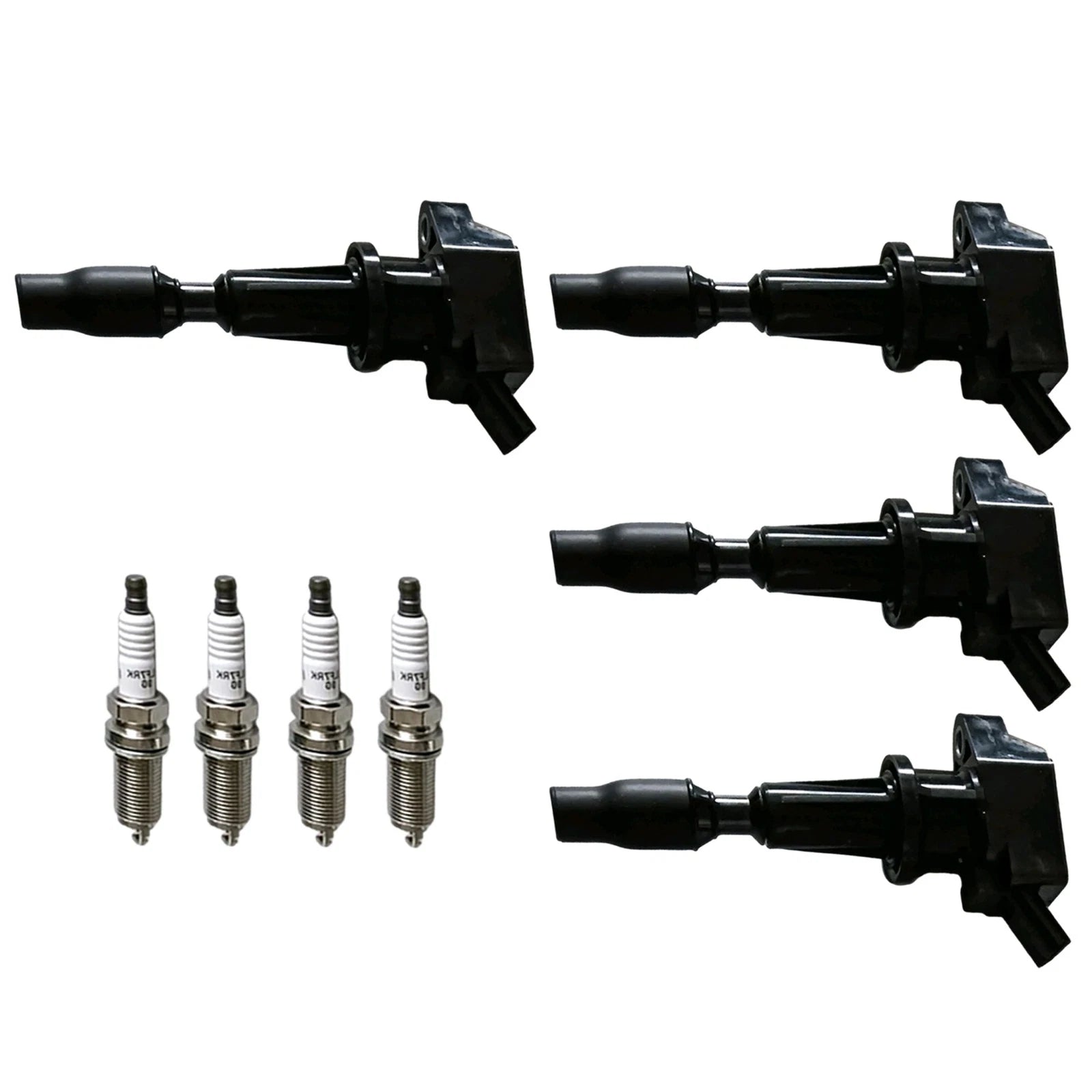 Set of 4 Ignition Coils & Iridium Spark Plugs for Hyundai Ioniq, Kia Niro (2017–2020) UF843