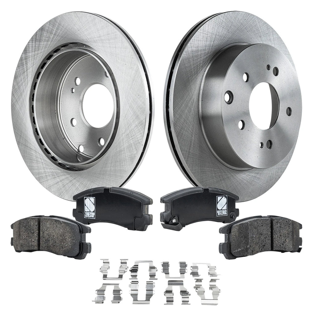 Brake Disc Rotors and Pads Kit for Mitsubishi Galant (2009)