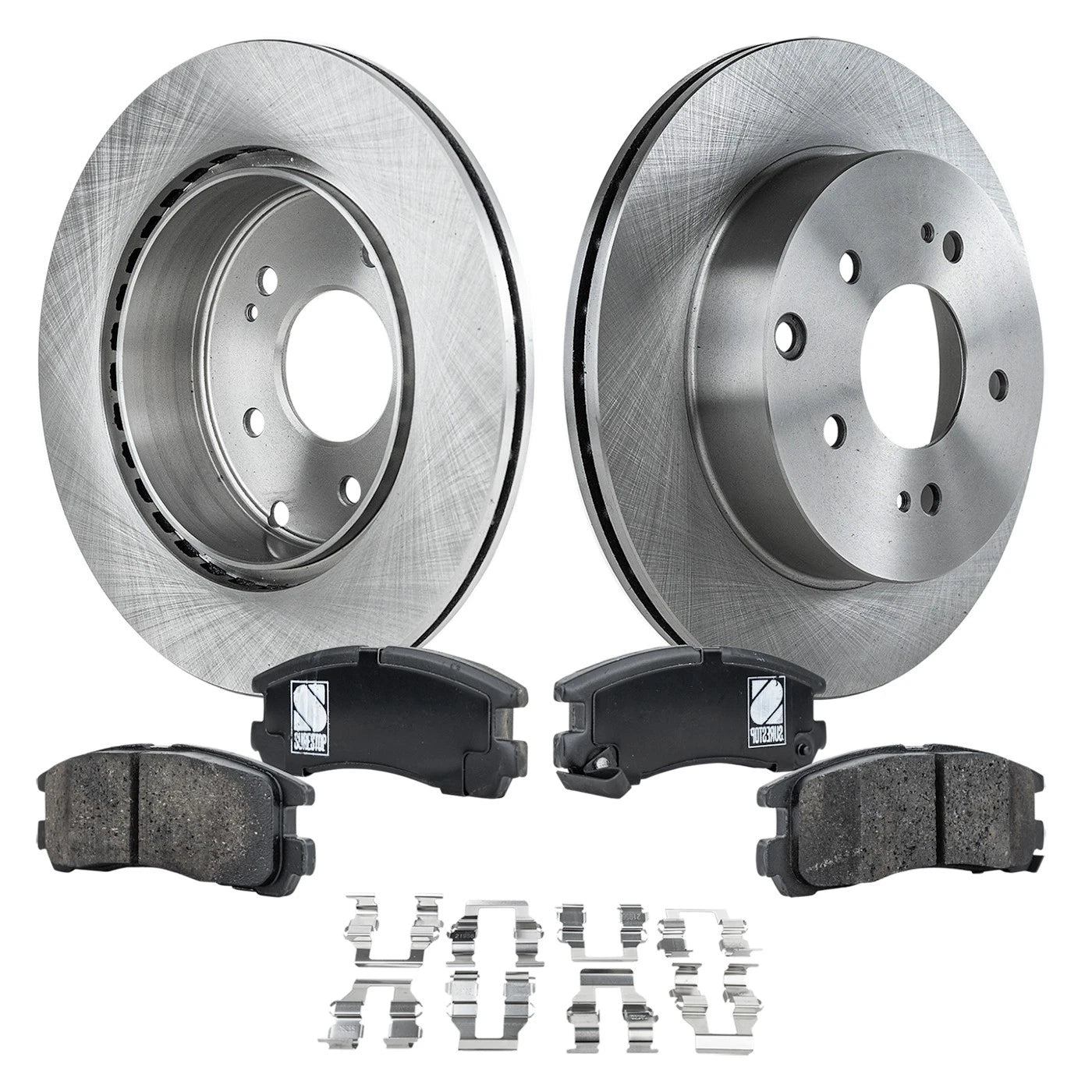 Brake Disc Rotors and Pads Kit for Mitsubishi Galant (2009)