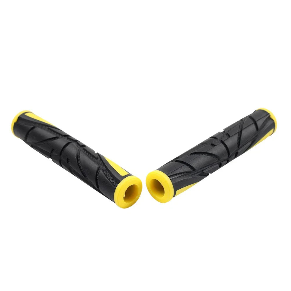 Yellow Universal Motor Brake Clutch Lever Grips Rubber Sleeve Cover