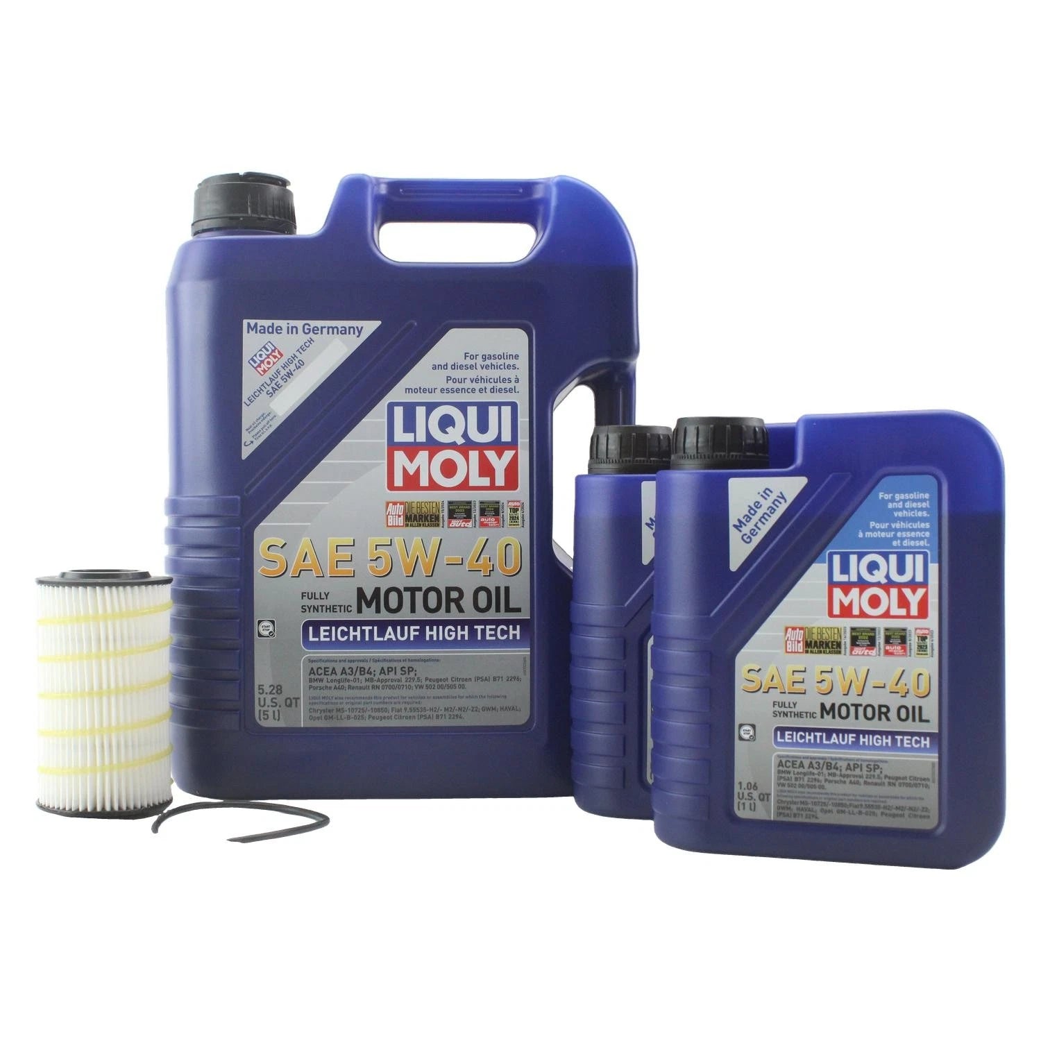 Oil Change Kit 7L Liqui Moly Leichtlauf 5W-40 for Mercedes M272 (2004–2015)