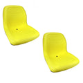 2X Yellow High Back Seats for John Deere Gator (Gas/Diesel 4x2 4x4 HPX TH 6x4)