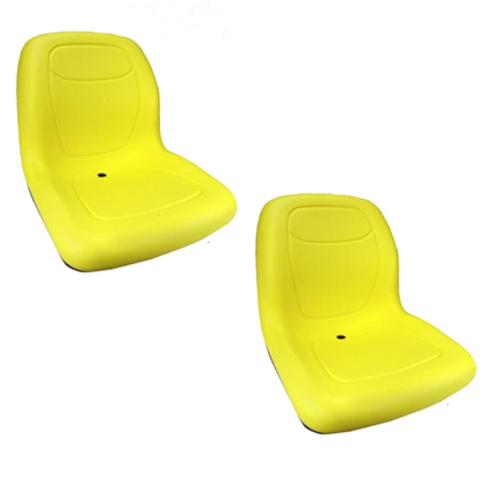 2X Yellow High Back Seats for John Deere Gator (Gas/Diesel 4x2 4x4 HPX TH 6x4)