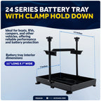 Battery Trays with Clamp Hold Down for Five Oceans FO-2359
