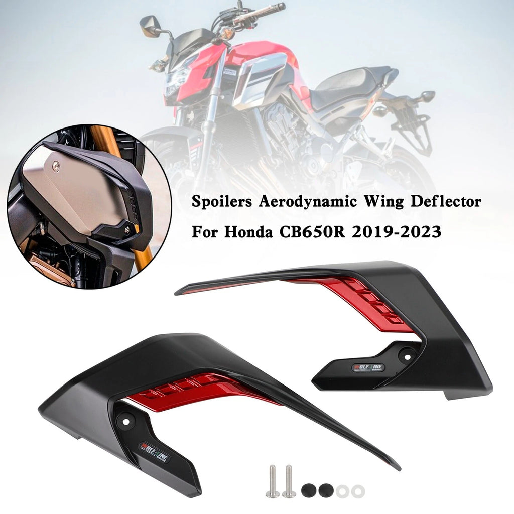 Side Spoilers for Honda CB650R (2019–2023) Red T9