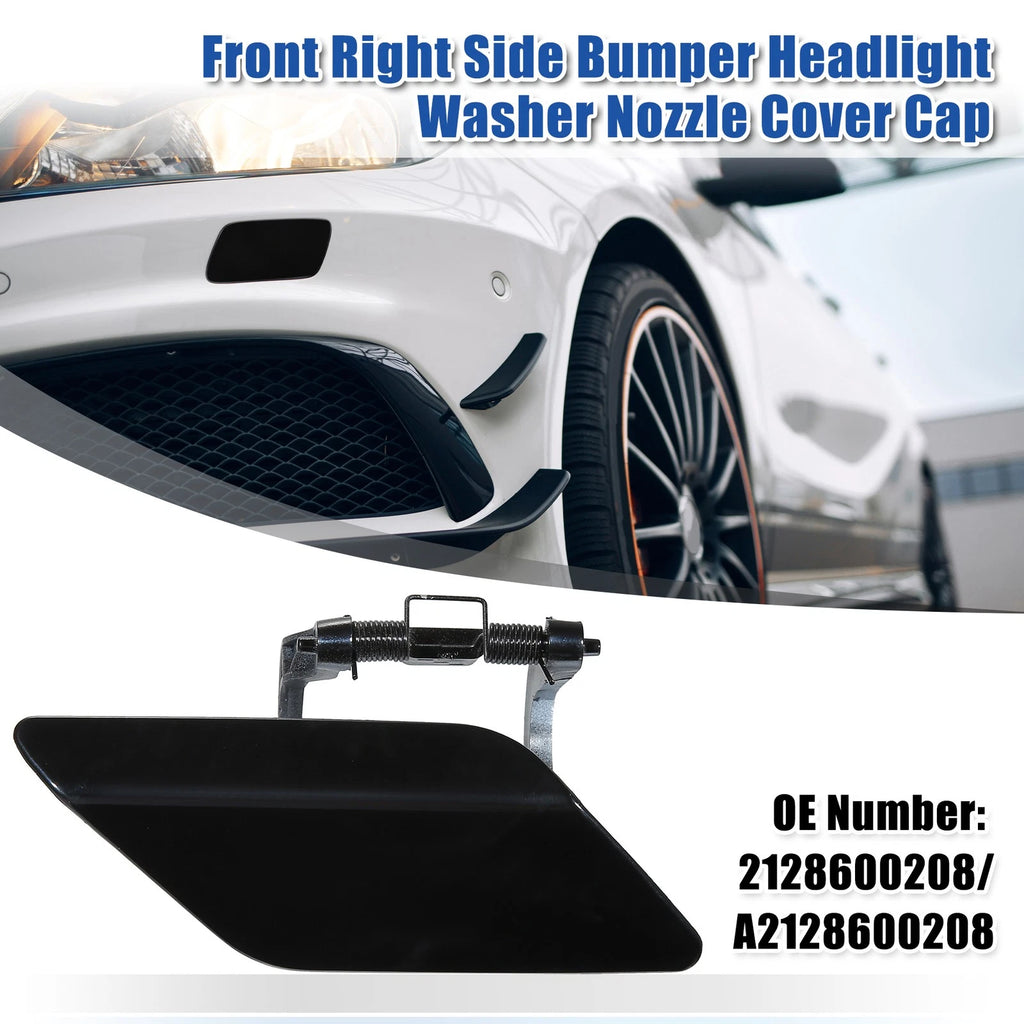 Bumper Washer Nozzle Cover for Mercedes Benz E300 (2017–2020) Black
