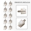 Pack of 10 Zinc Alloy Shelf Bracket Pegs for Adjustable Glass Clamps