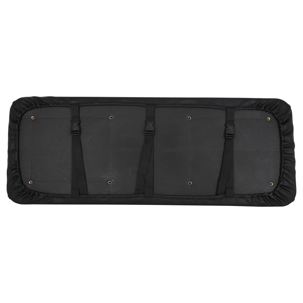 Universal Vinyl Golf Cart Seat and Back Cushion Covers Black