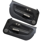PVC Leather Door Panel Insert for Ford Mustang (2015–2020) Black