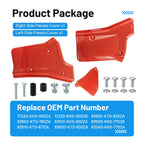 Set of 2 Side Panel Covers Red for Honda XR200R XR250R (1984–2002)