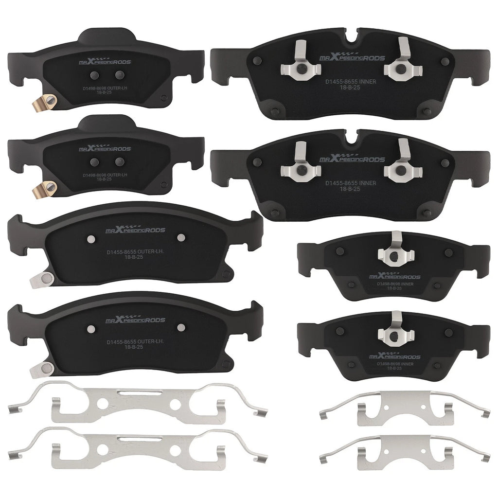 Set of 8 Ceramic Brake Pads for Dodge Durango (2011-2020)