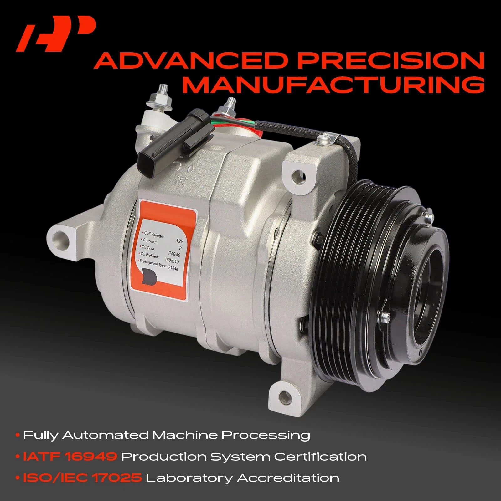 A/C Compressor with Clutch for Dodge Journey (2009-2010)