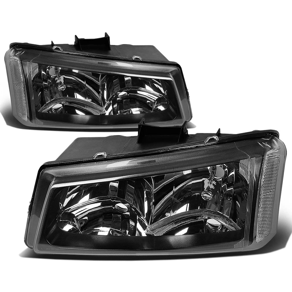 Upper Headlight/Lamp for Chevy Silverado (2003–2006) Black Housing