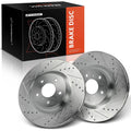 Front Drilled Brake Rotors for Infiniti G35 (2003–2004) Nissan 350Z RWD