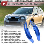 2X Blue Aluminum Alloy Steering Wheel Paddles for Subaru Forester (2012–2025)