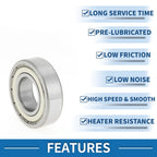 Deep Groove Ball Bearing P4 for Scooter Skateboard Wheel (28x58x16mm)
