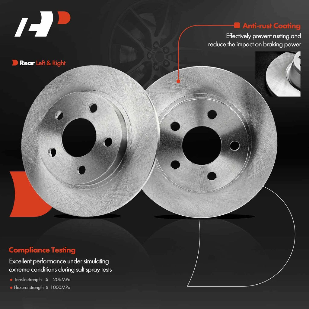 Rear Disc Brake Rotors for Buick LeSabre Pontiac Bonneville (1999–2005)