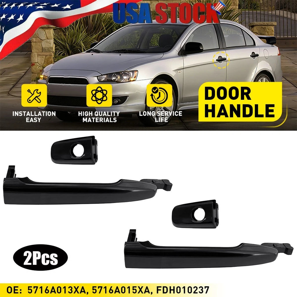 2X Outer Door Handle for Mitsubishi Lancer (2009–2017)
